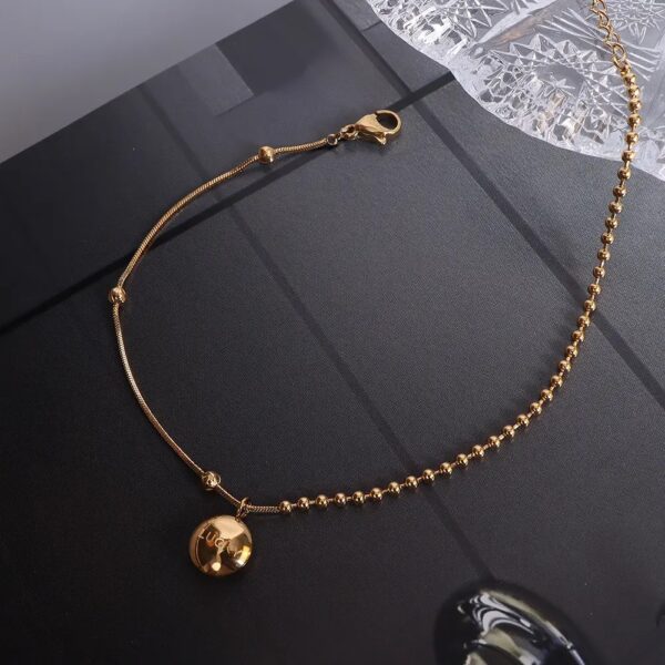 "Lucky" beaded anklet