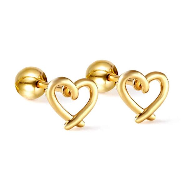 heart-shaped earrings