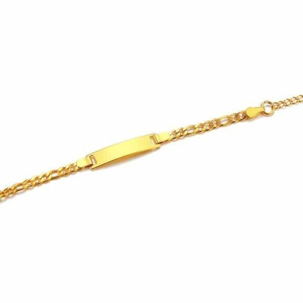 اسوارة لوحة الاسم الذهبية للأطفال